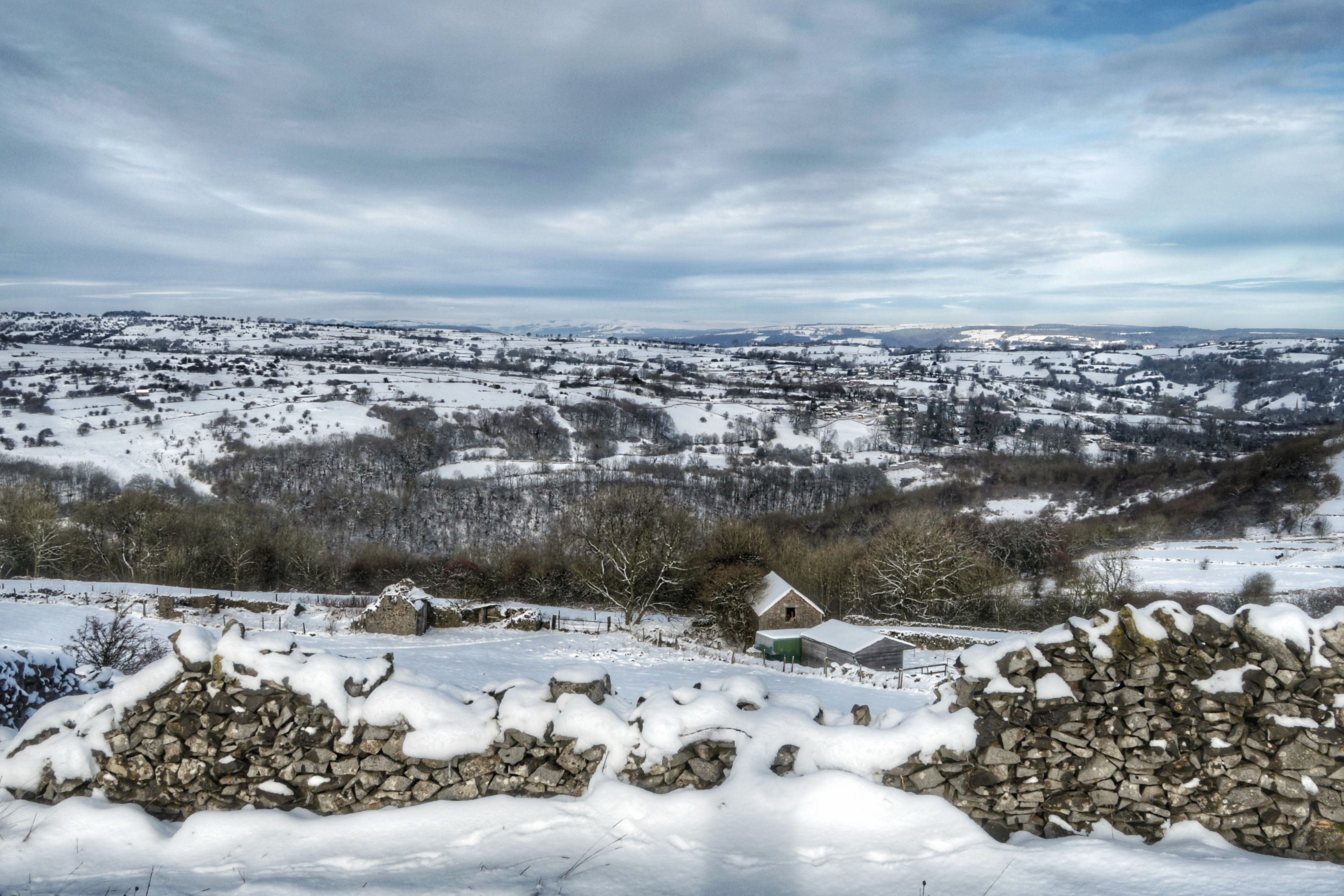 Winter view on Middleton Moor