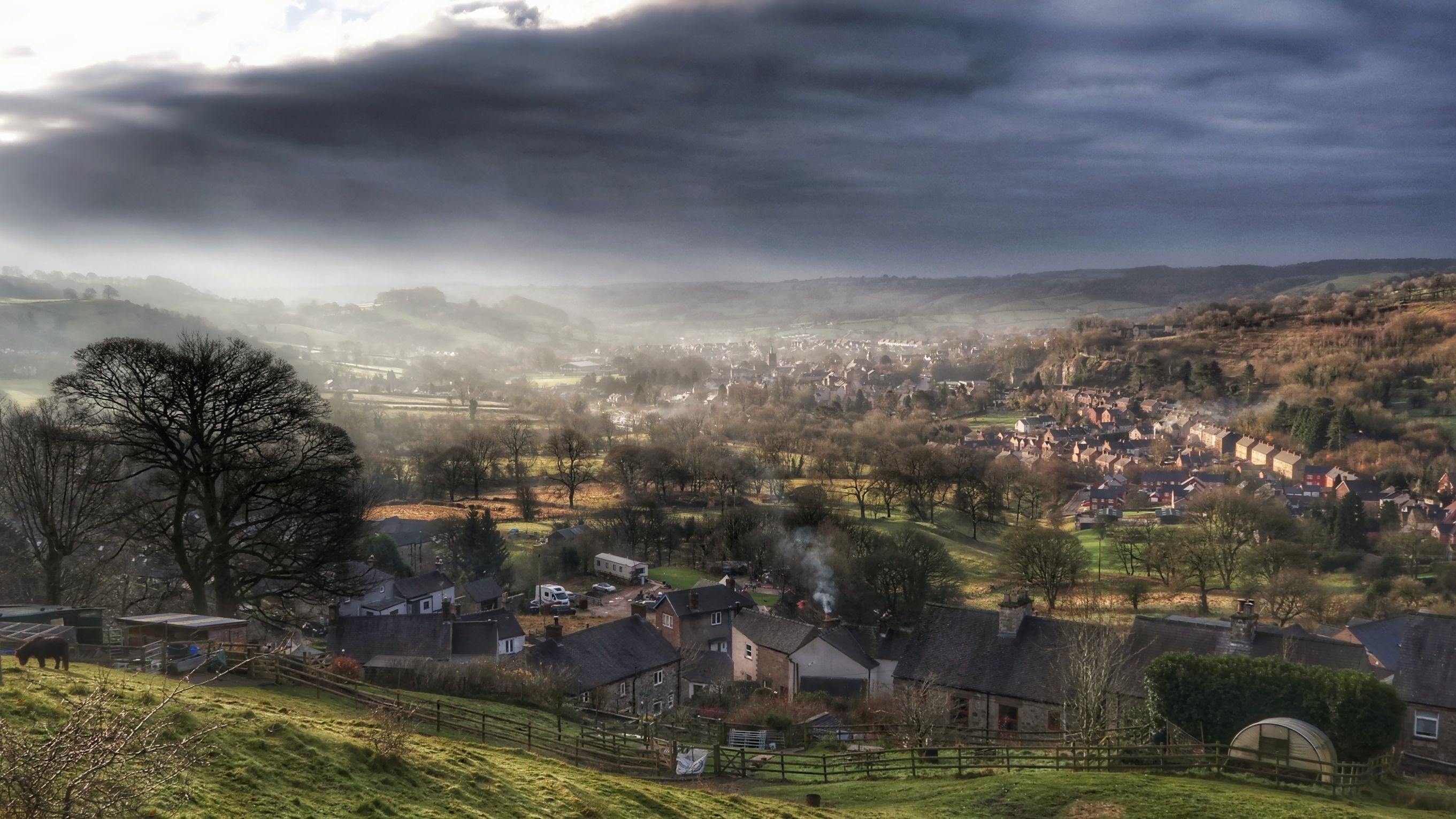 Wirksworth from Bolehill, Derbyshire