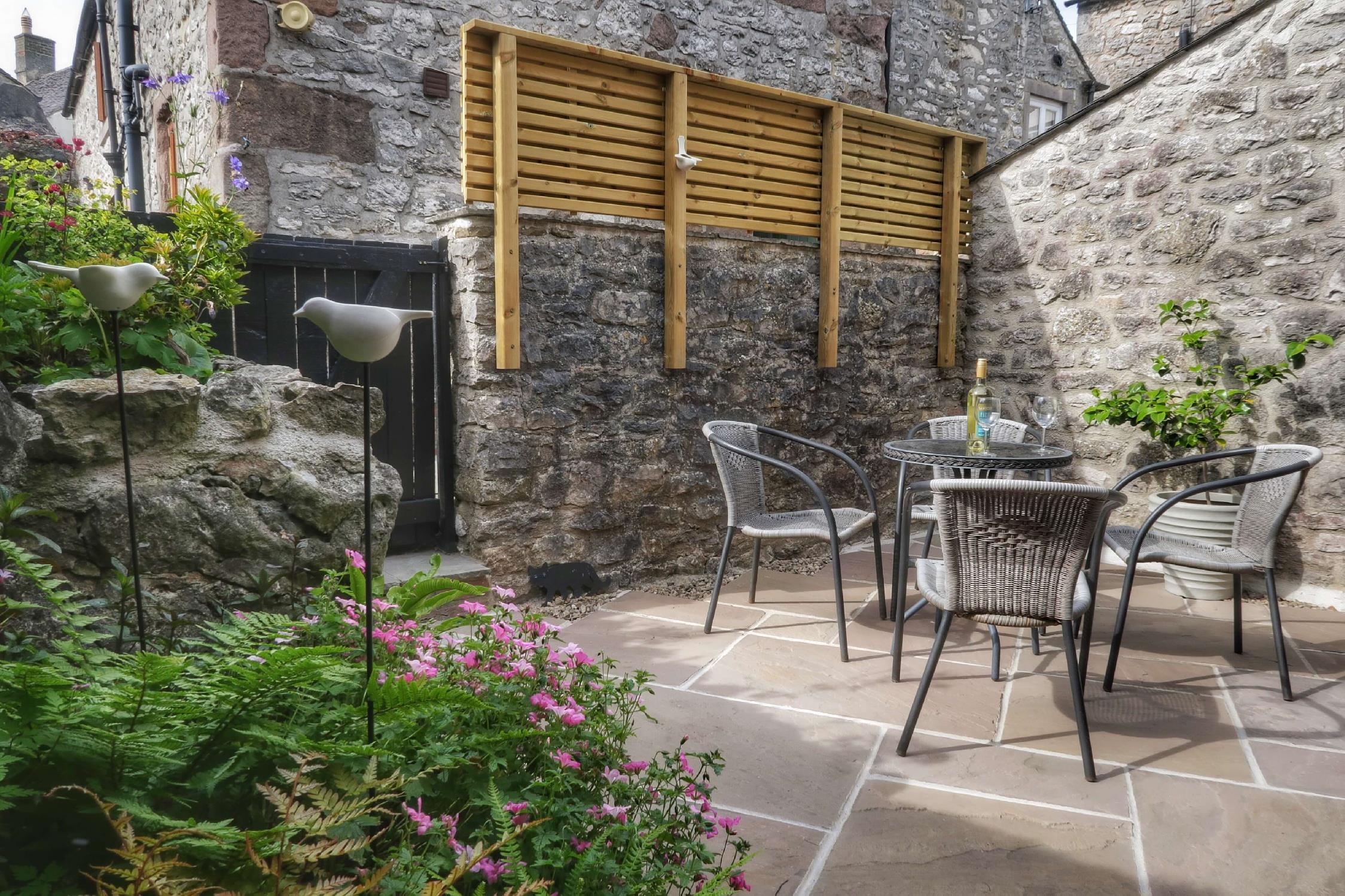 Eight The Green has a sheltered courtyard for sunbathing and outside dining