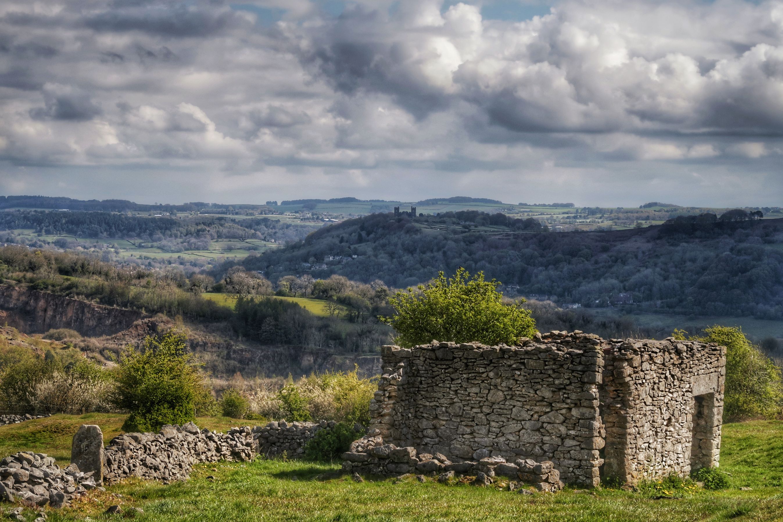 Riber Castle view from Middleton by Wirksworth