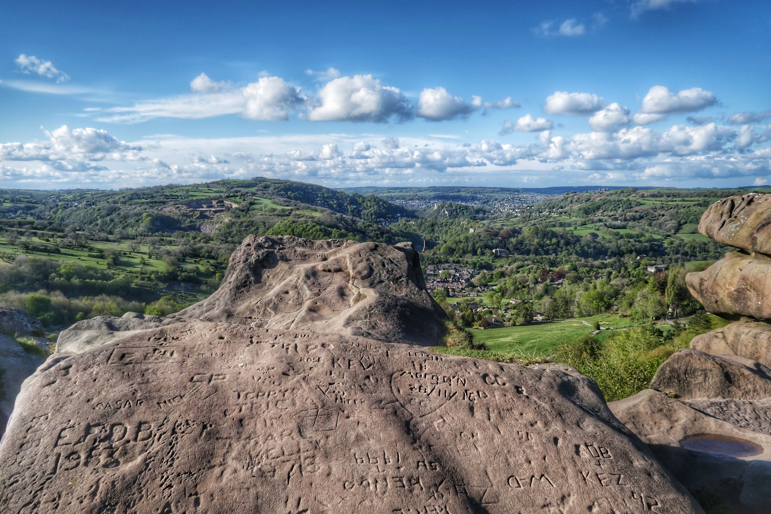 The view from Black Rocks, Cromford